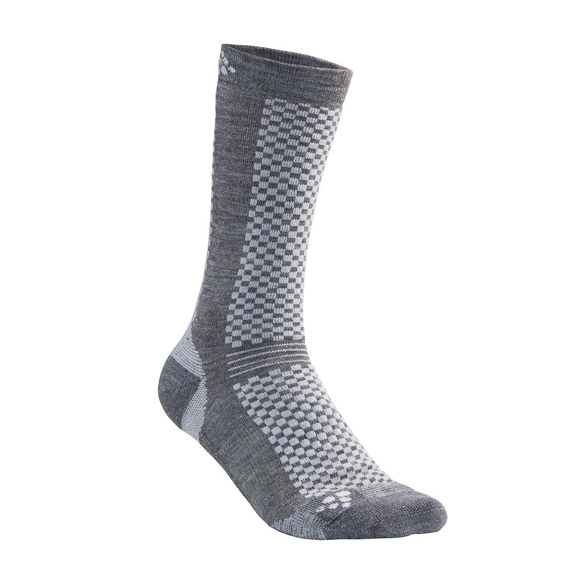 Craft Warm Mid Fietssokken Grijs 2-Pack