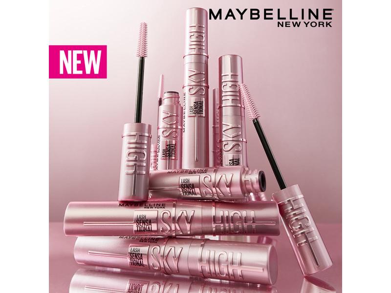 Maybelline Mascara Lash Sensational Sky High Black Volumengebende Wimperntusche für intensiv verlängert wirkende Wimpern