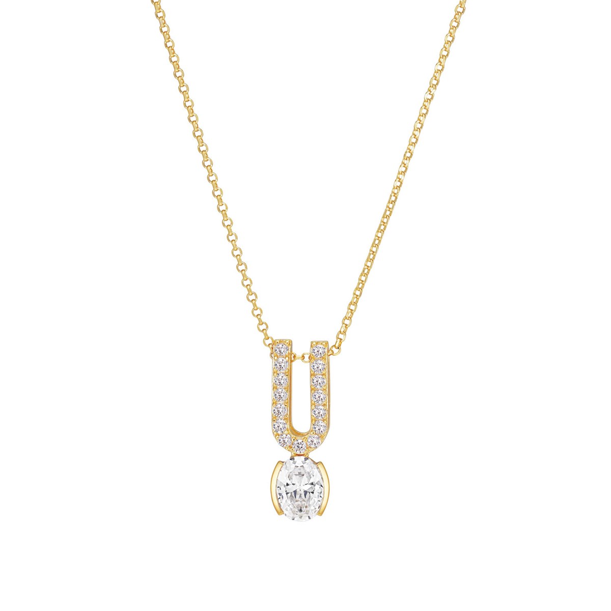 Collier Sif Jakobs ELLISSE CAREZZA / UNOplaqué or