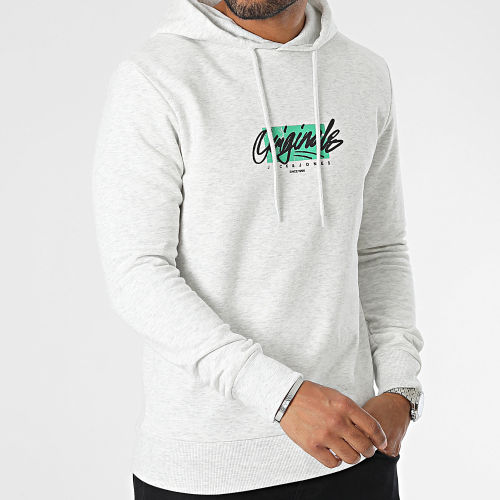 Sweat Capuche Sergey Blanc Chiné