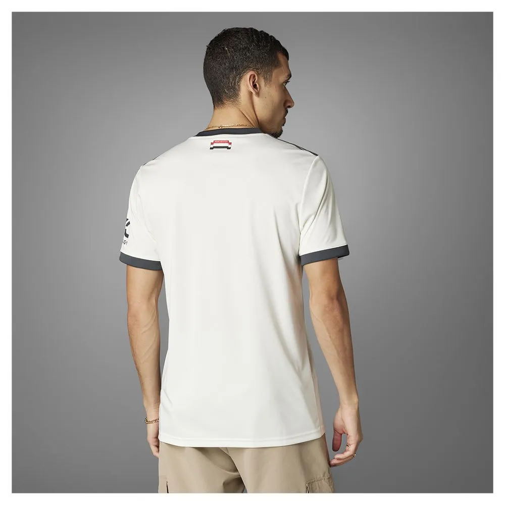 Camiseta de manga curta adidas Manchester United 24/25 com 3 listras