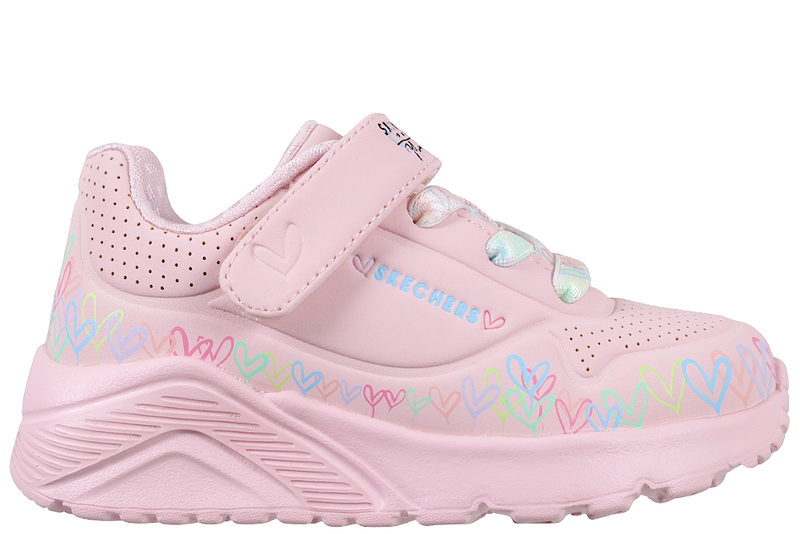 SKECHERS UNO LITE HEART CRAZE PINK SNEAKER
