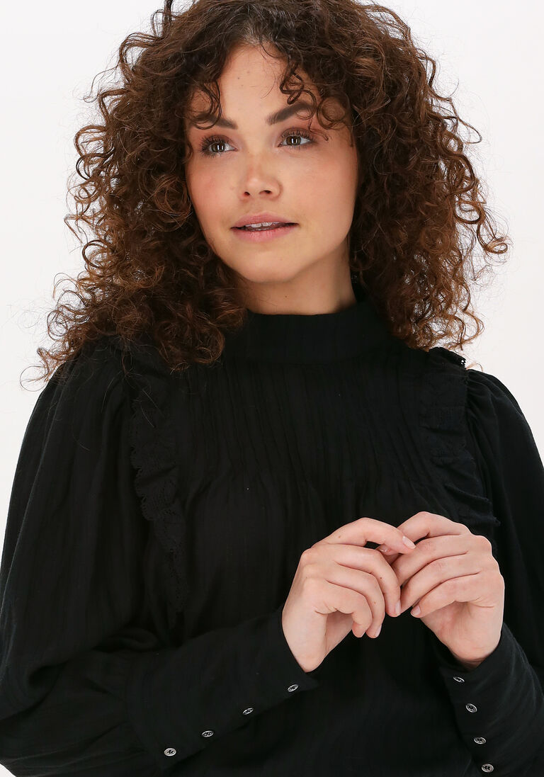 CO\\'COUTURE zwarte co'couture blouse lisissa frill blouse