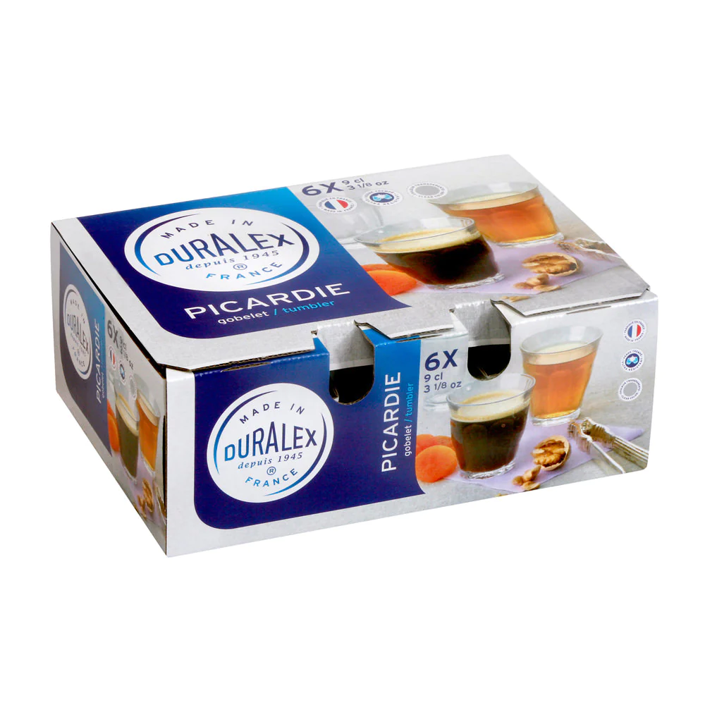 Boîte de 6 gobelets Picardie 9 cl Trend'up