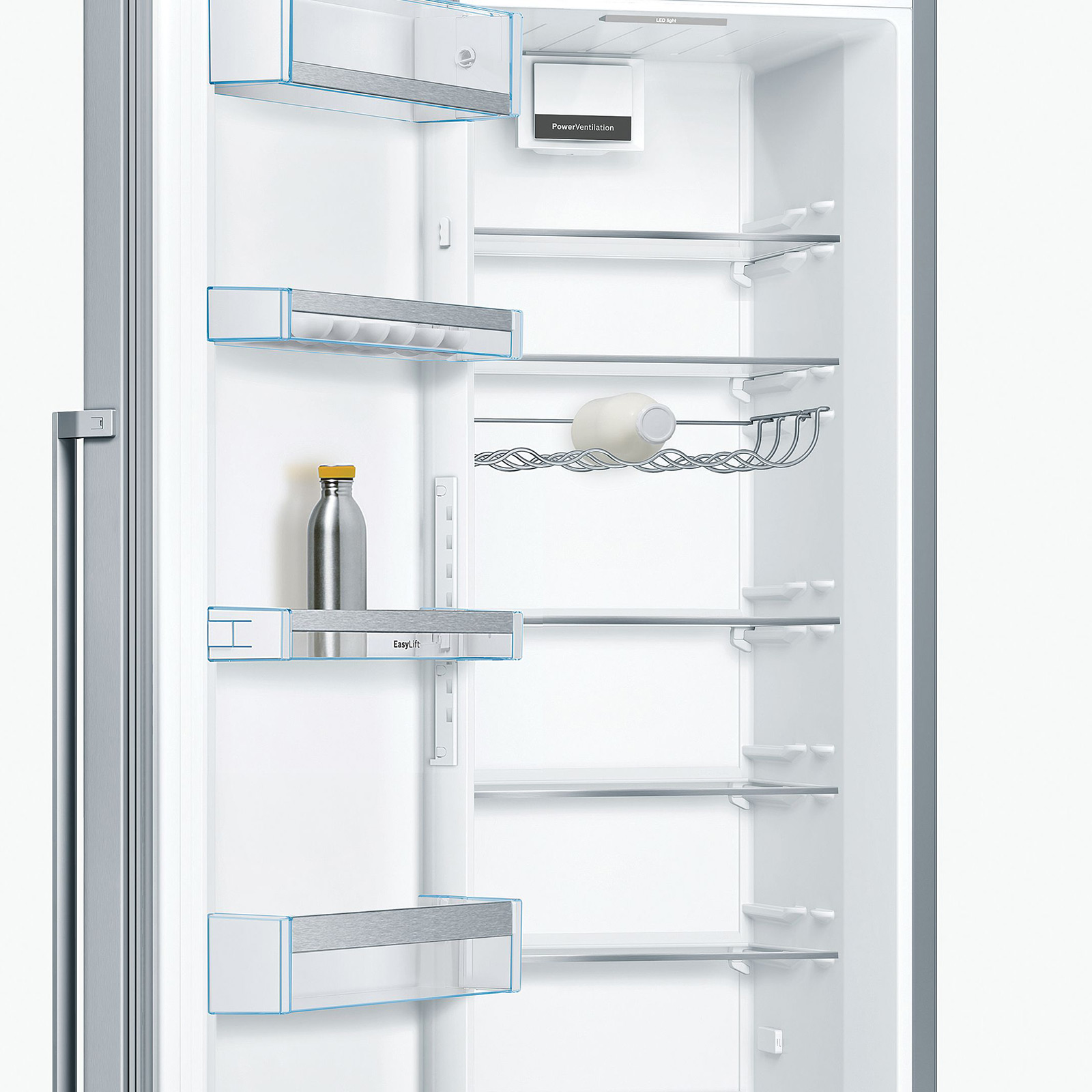 BOSCH Stand-Kühlschrank KSV36AIDP - Edelstahl - D