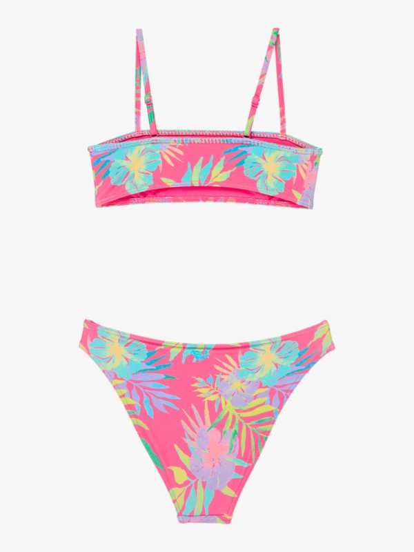 Aquarella Set Ensemble bikini bandeau deux pièces Rose Filles 6-16 ans