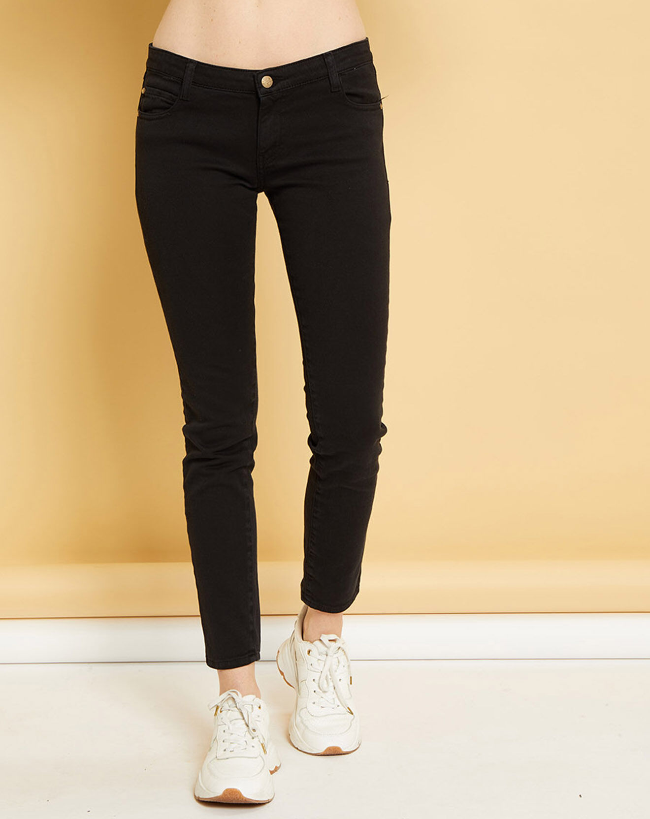 Acquaverde Jean skinny Blake noir