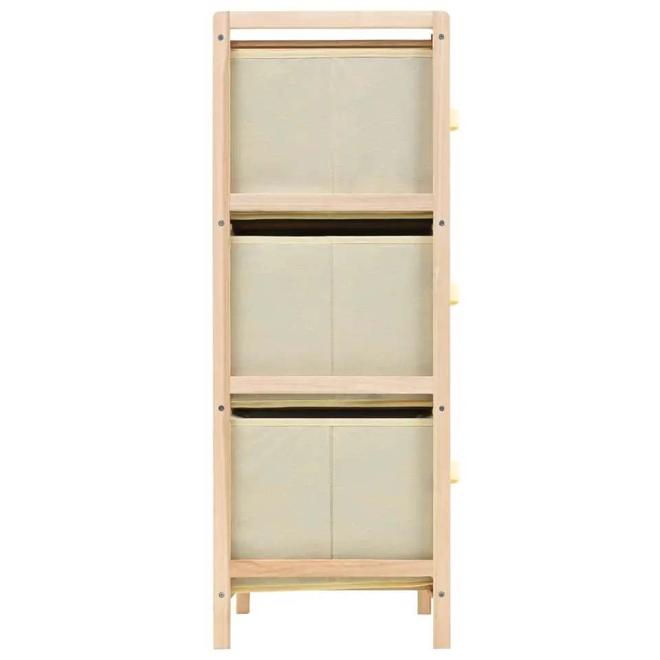 vidaXL - Opbergmeubel - Beige - Hout