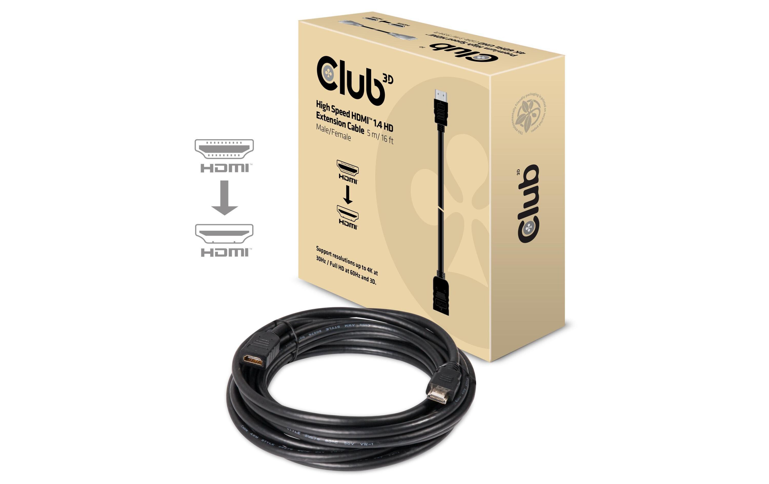 Kabel High Speed HDMI 1.4 HD – HDMI, 5 mHigh-Speed-HDMI Verlängerungskabel mit Ethernet