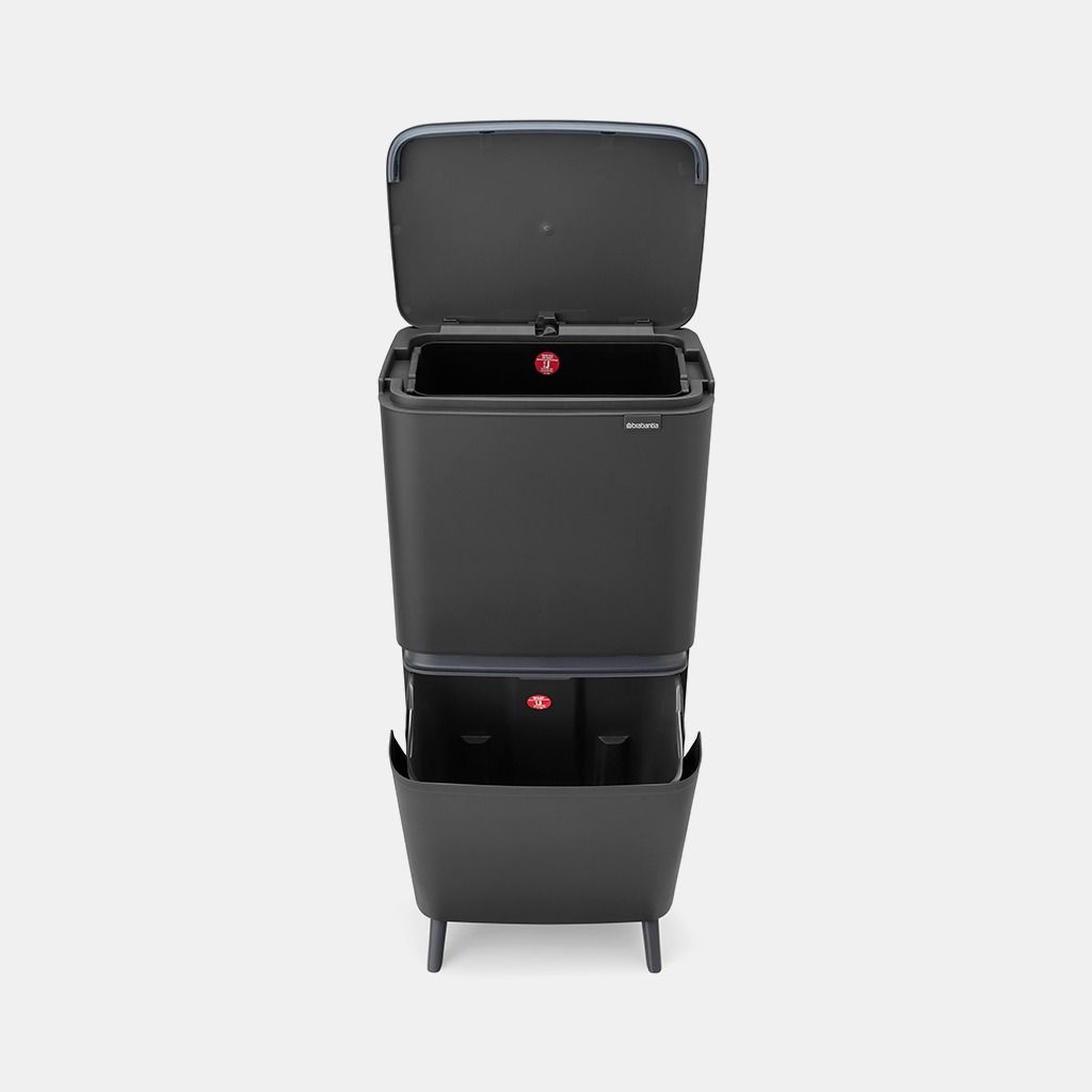 SortUp Recycle Prullenbak Hi, 10 10 25 liter - Dark Grey