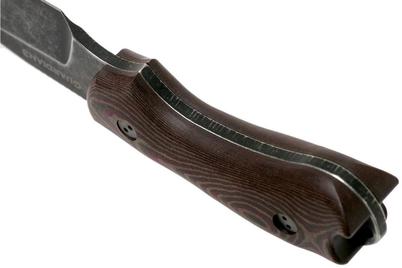 Bradford Guardian 3, 3D Brown-Red Richlite, M390 False Edge Nimbus Knivesandtools Exclusive