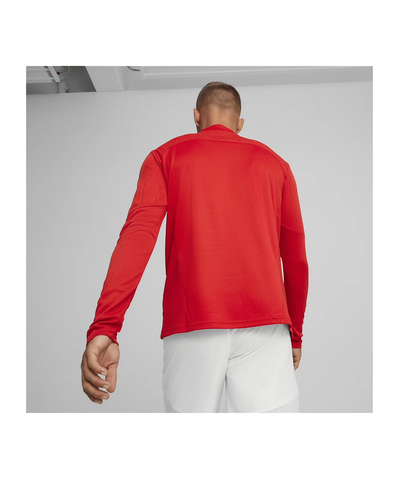 PUMA teamFINAL Training 1/4 Zip Sweatshirt Rot F01