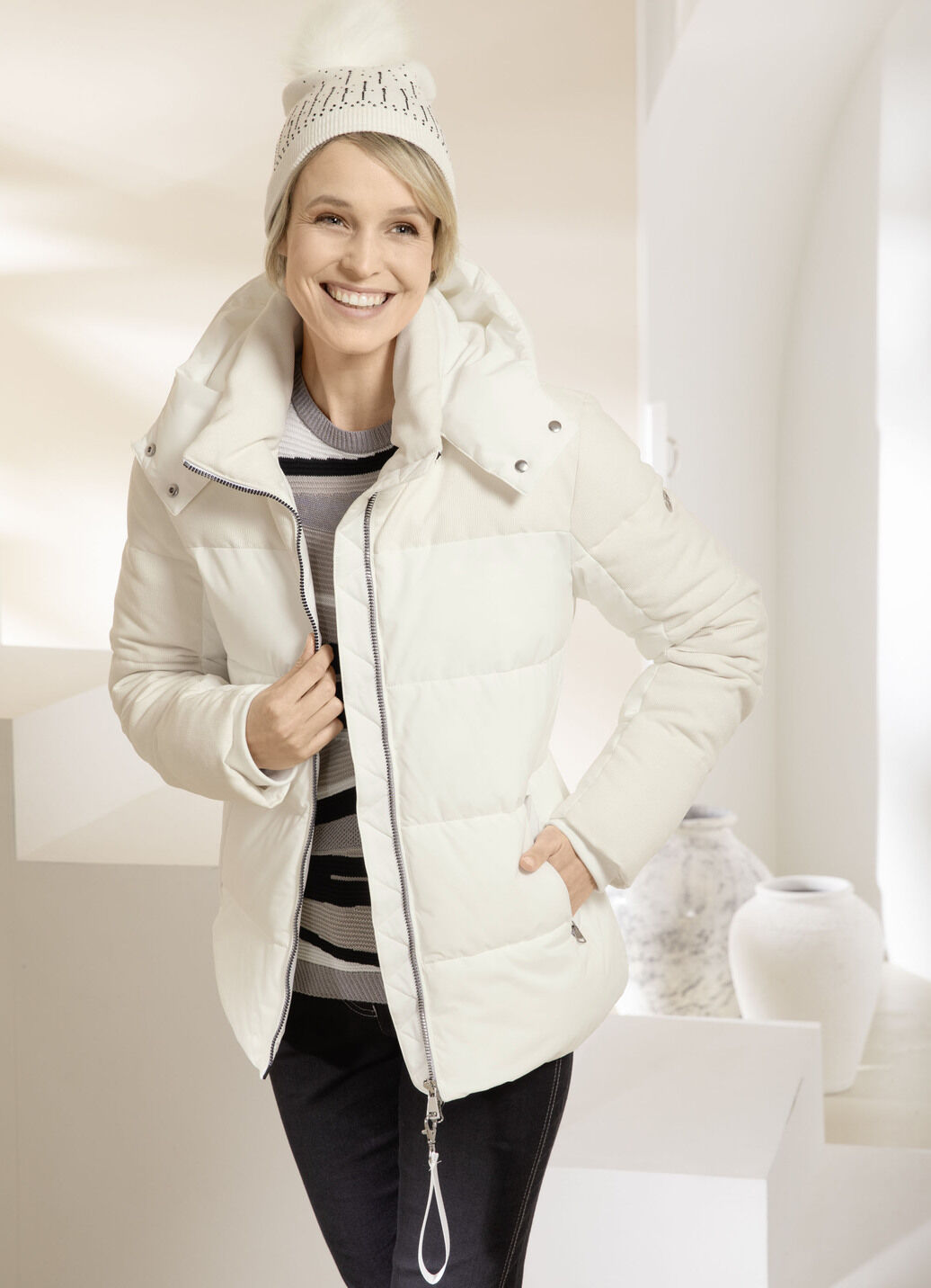 Funktionsjacke mit abnehmbarem Schlüsselband