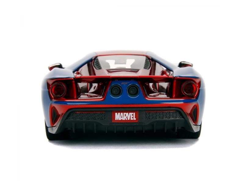 Jada Toys Sportwagen Marvel Spiderman 2017 Ford GT 1:24 Spiderman 2017 Ford GT Sammlermodell im Massstab 1:24