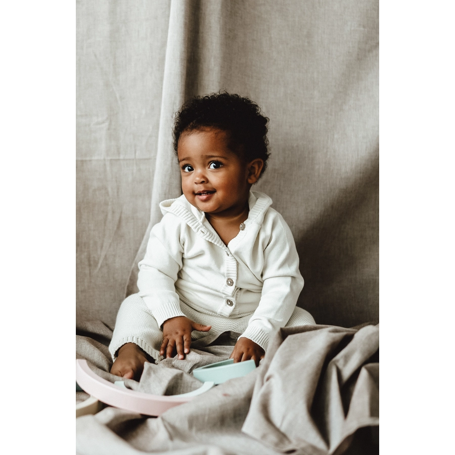 kindsgard Strickjacke mit Kapuze strikka creme
