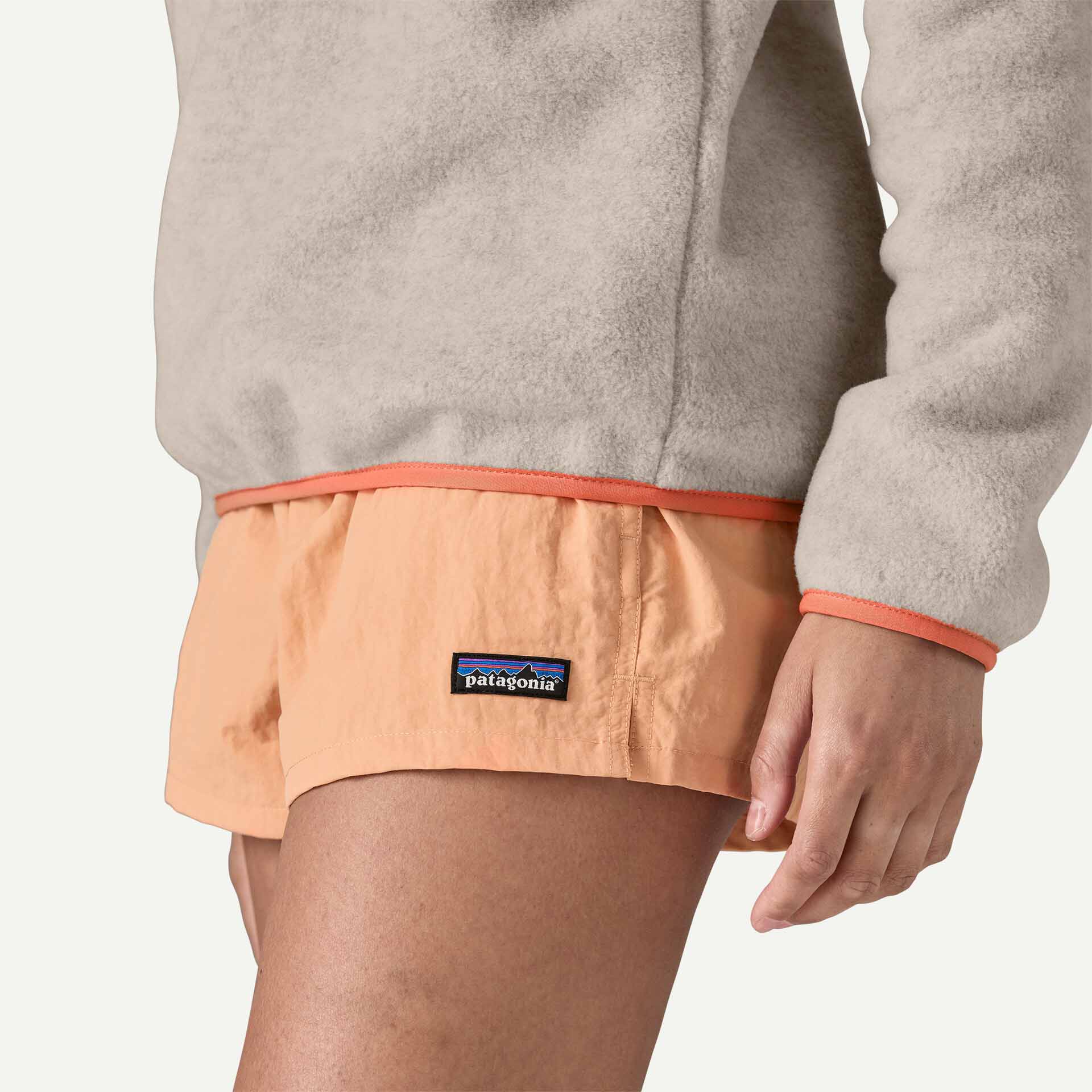 Lightweight Synchilla Snap-T Fleece Pullover Dame Oatmeal Heather w/Heirloom Peach