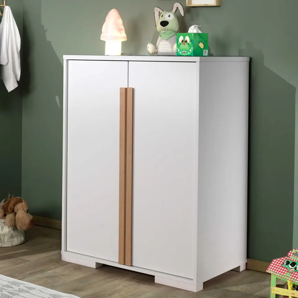 Kinderkledingkast London 98x56x116cm - wit