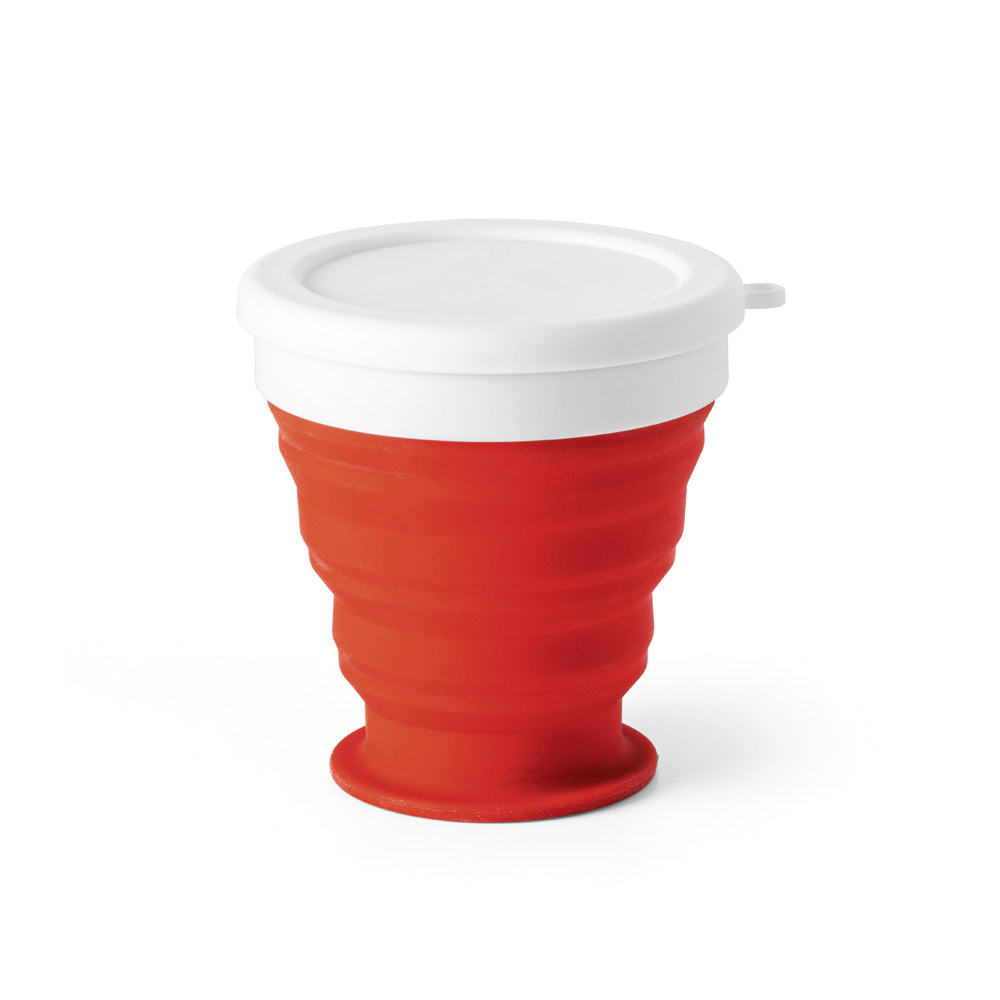hi!dea 94762 - Verre de voyage pliable 250mL en silicone et PP