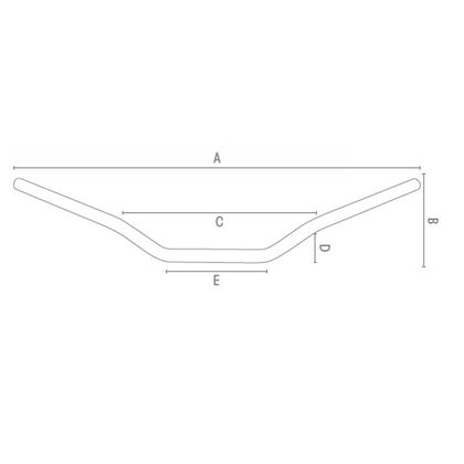 Guidon Chaft Fat Bar BAS 80 Universel - Gris