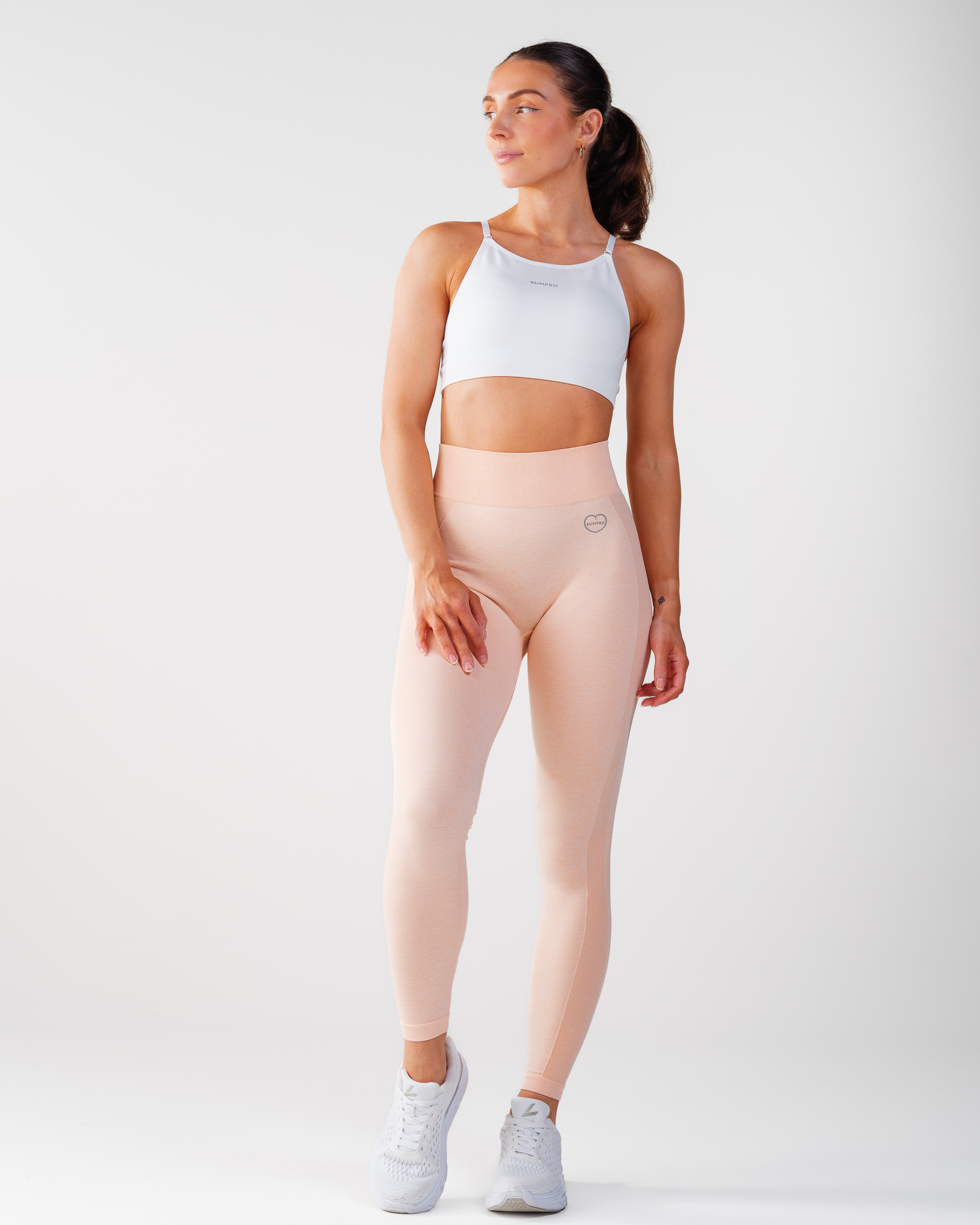 Bumpro Power Up! Tights Peach Melange