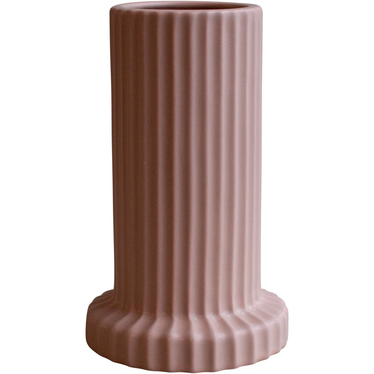 Stripe vase, apricot