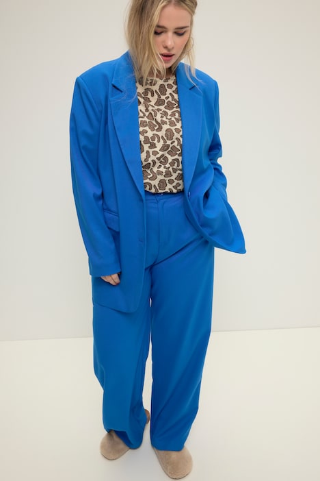 Blazer, oversized, Revers