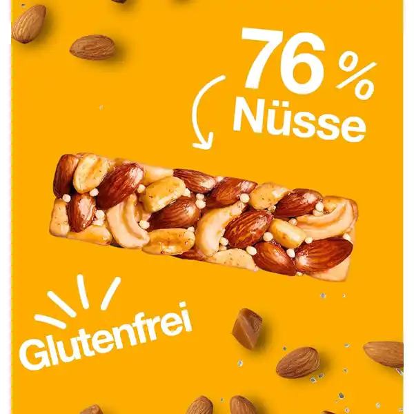 Honey Roasted Nuts & Sea Salt, glutenfreier Nussriegel