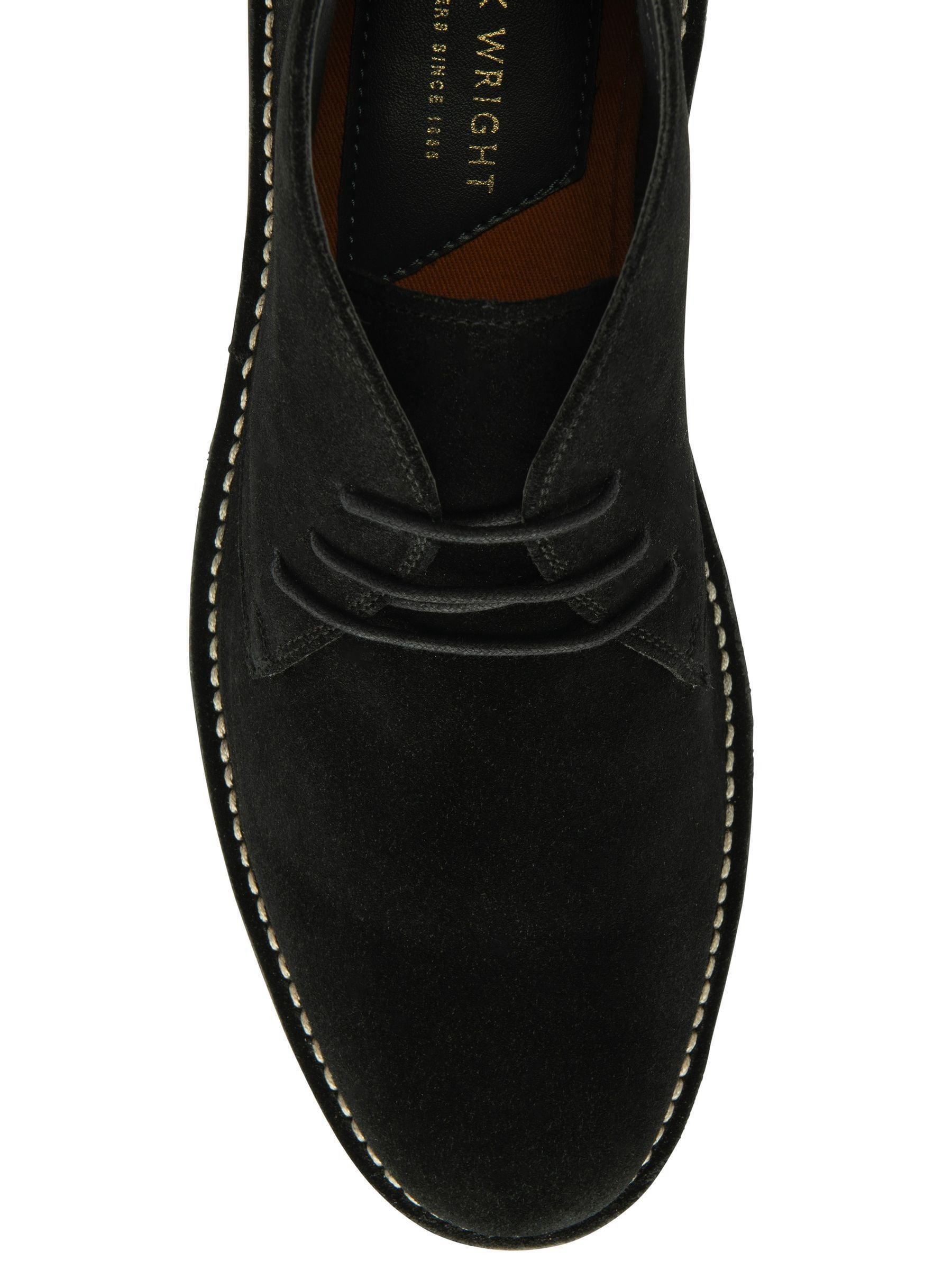 Zwart - Frank Wright Suede Desert Boots