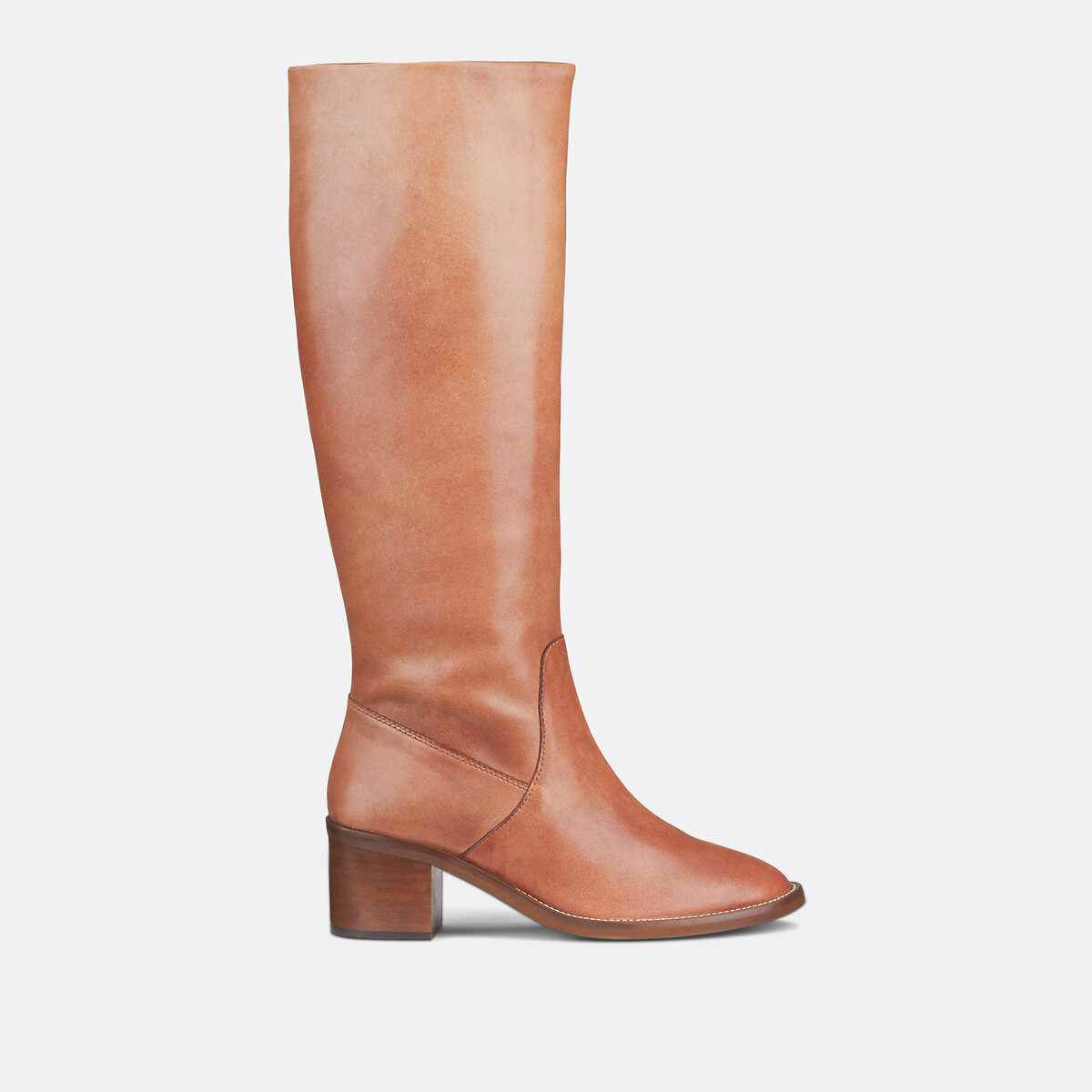 JONAK<br>Botas de couro Mameli com salto