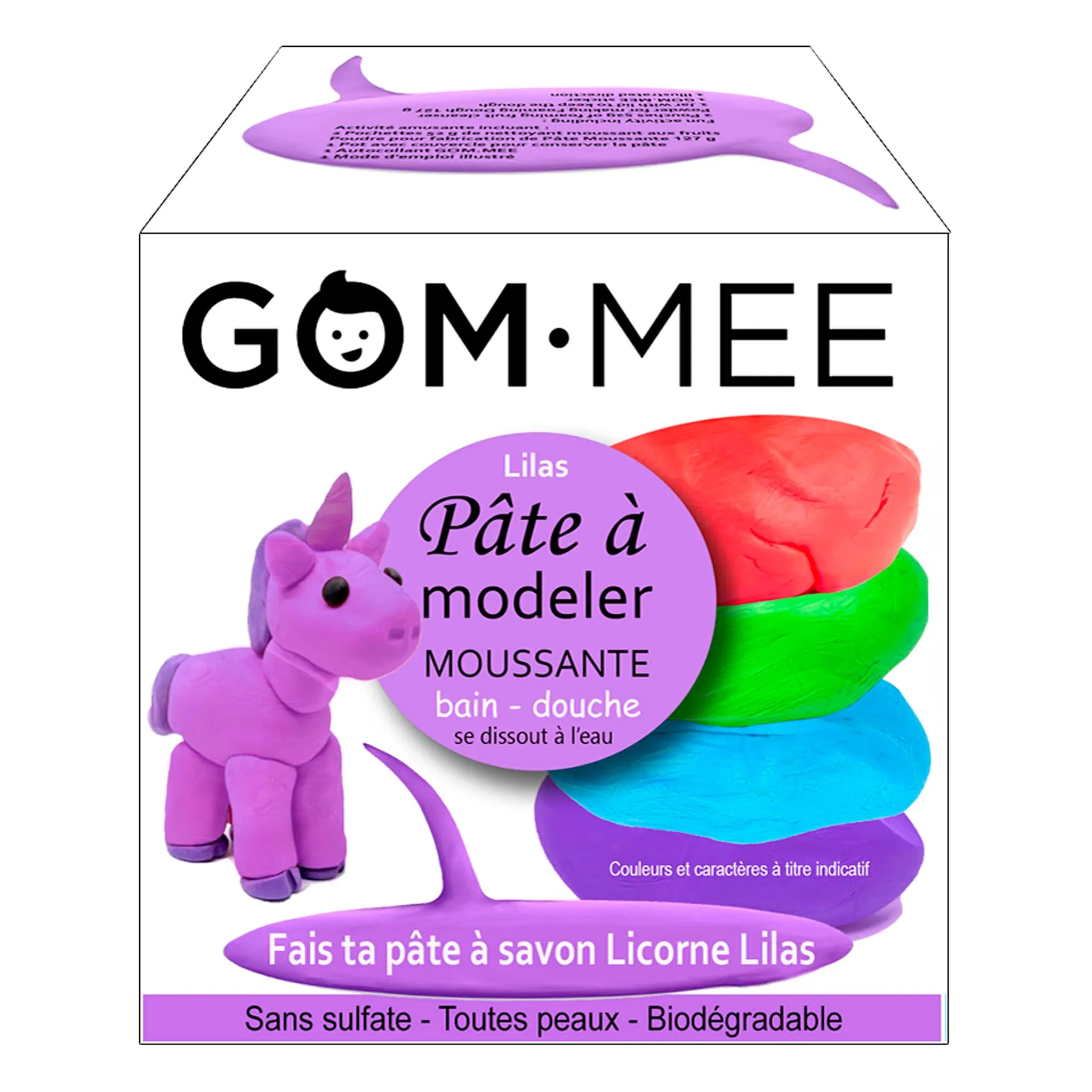Gom-mee Fabrication Pâte à Modeler Moussante - Licorne