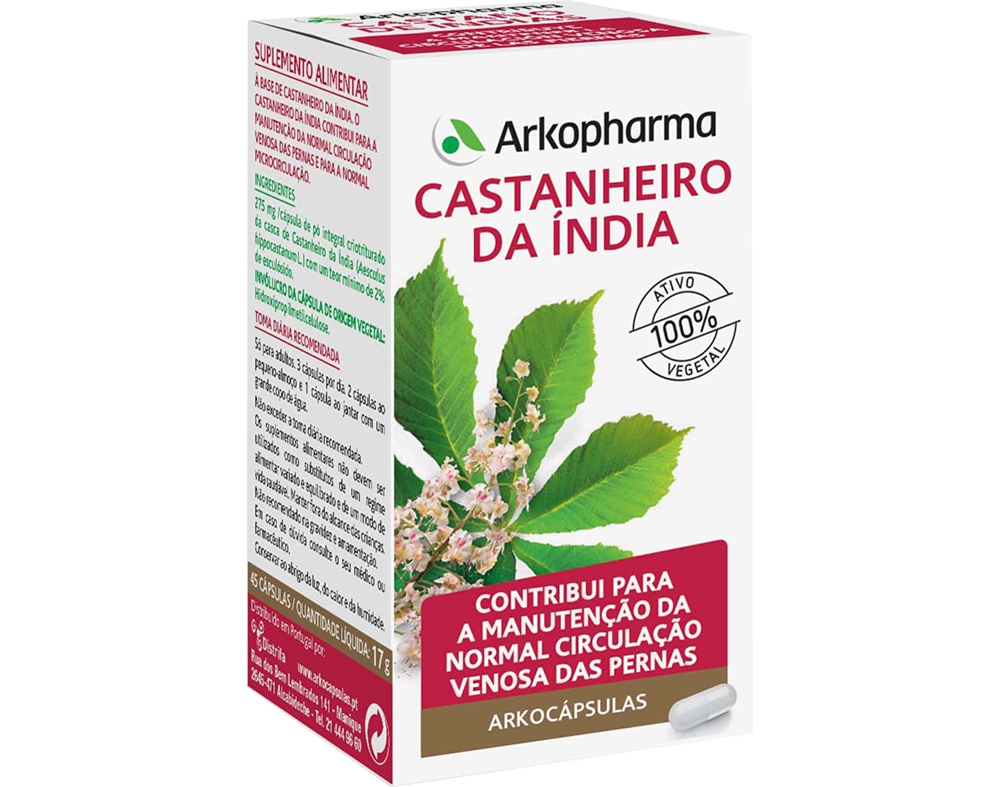 SUPLEMENTO ARKOPHARMA CASTANHEIRO ÍNDIA BIO 45UN