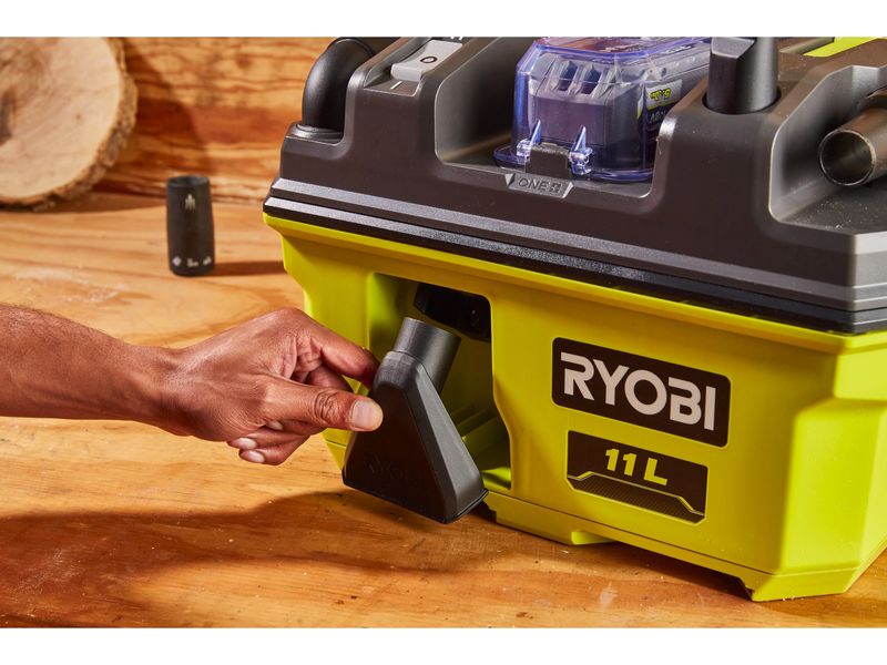 RYOBI Akku-Nass-/Trockensauger RV1811-0 ohne Akku und Ladeg Vielseitiger Akku-Nass-und-Trockensauger