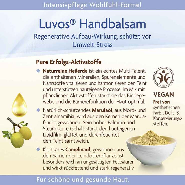 Luvos Naturkosmetik Handbalsam Intensivpflege, 50 ml