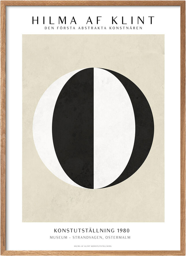 Poster & Frame hilma-af-klint-black-white Flerfarvet