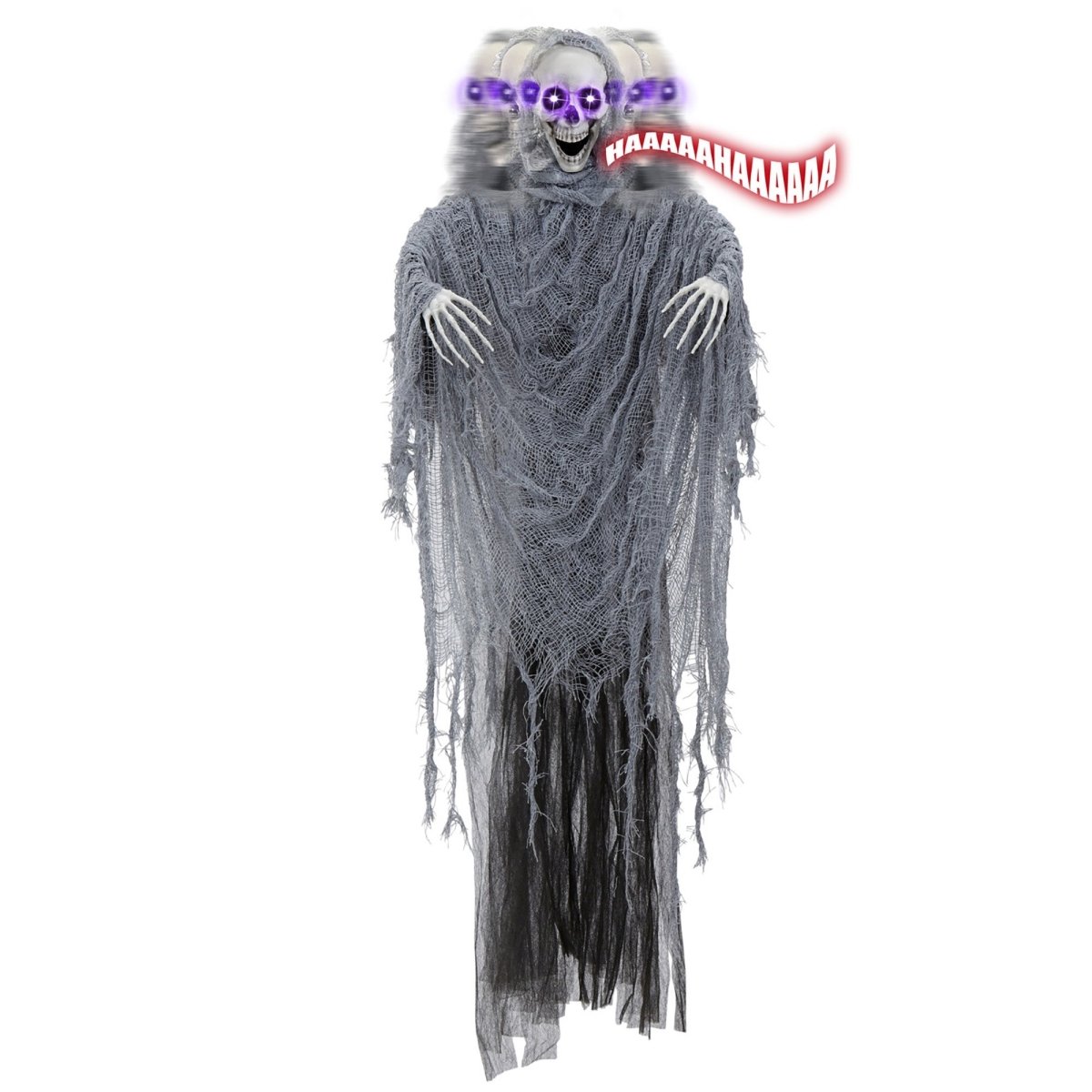 Halloween Pop Grijs Magere Hein Met Geluid, Licht En Beweging