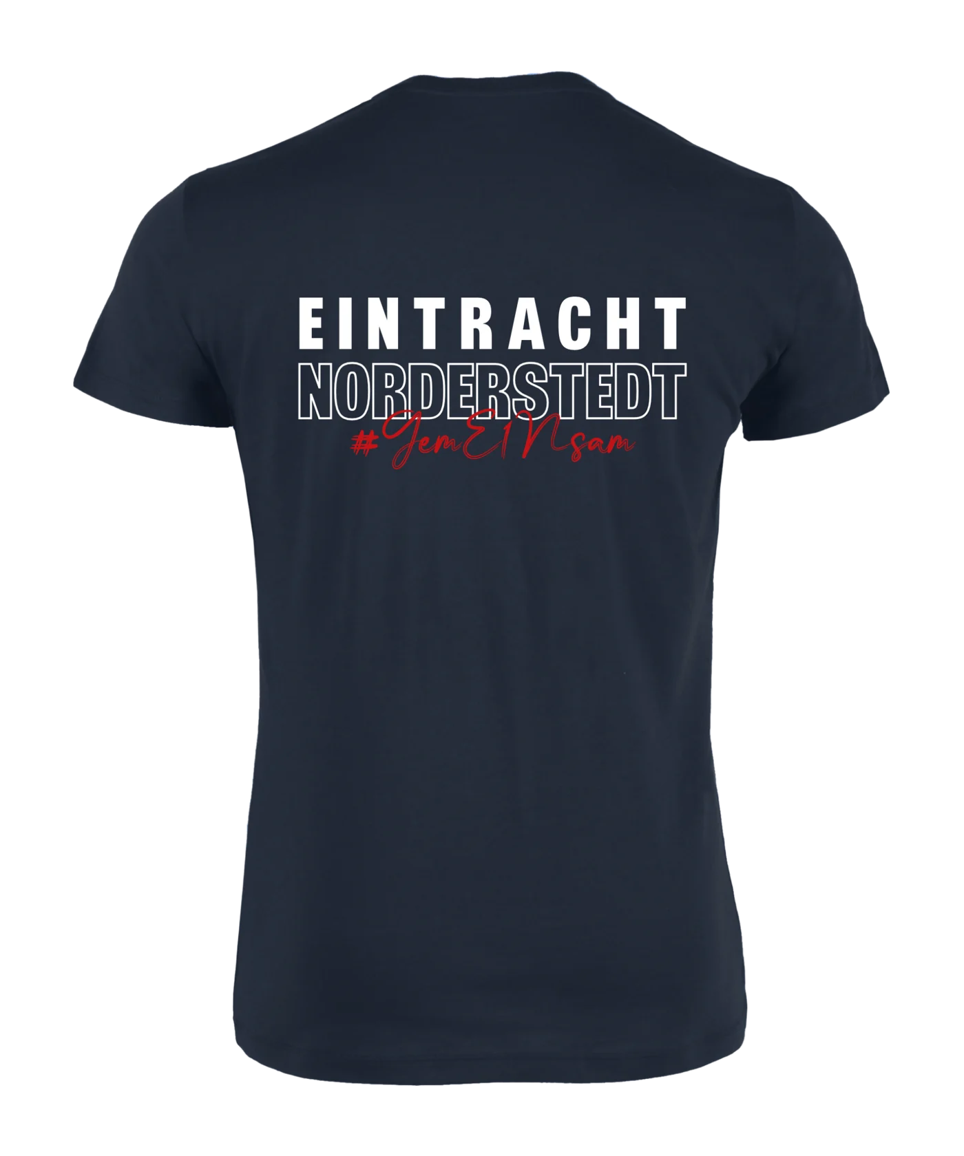 Bolzplatzkind x FC Eintracht Norderstedt T-Shirt Navy Weiss