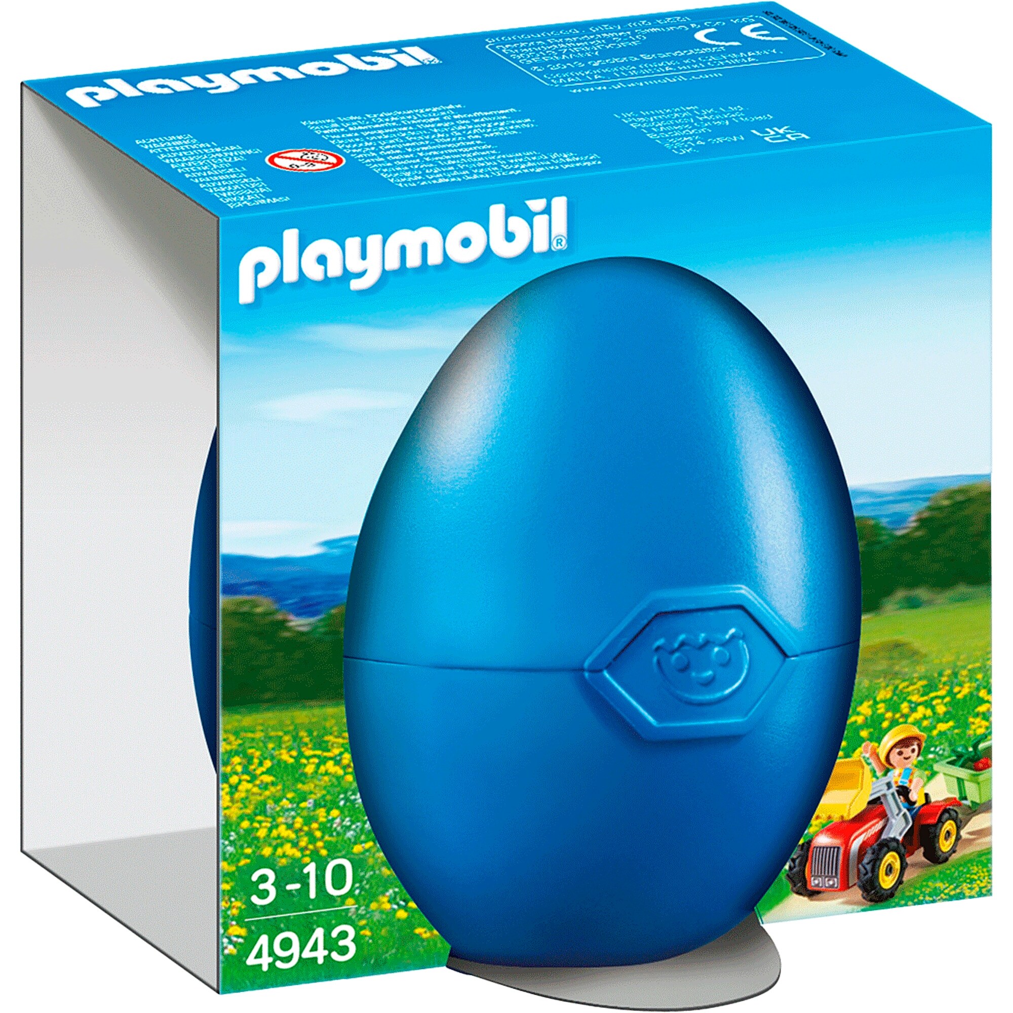 PLAYMOBIL Konstruktionsspielzeug Junge mit Kindertraktor