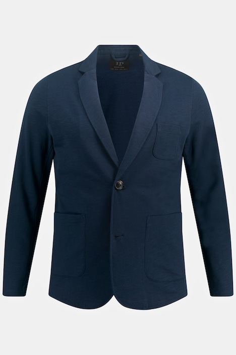 Sweat-Sakko, Flamm-Sweat, Revers, aufgesetzte Taschen