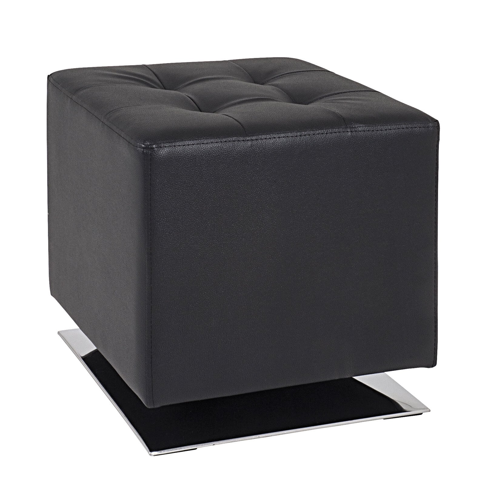 Hocker Beto Schwarz ca. 40 x 40 x 42 cm
