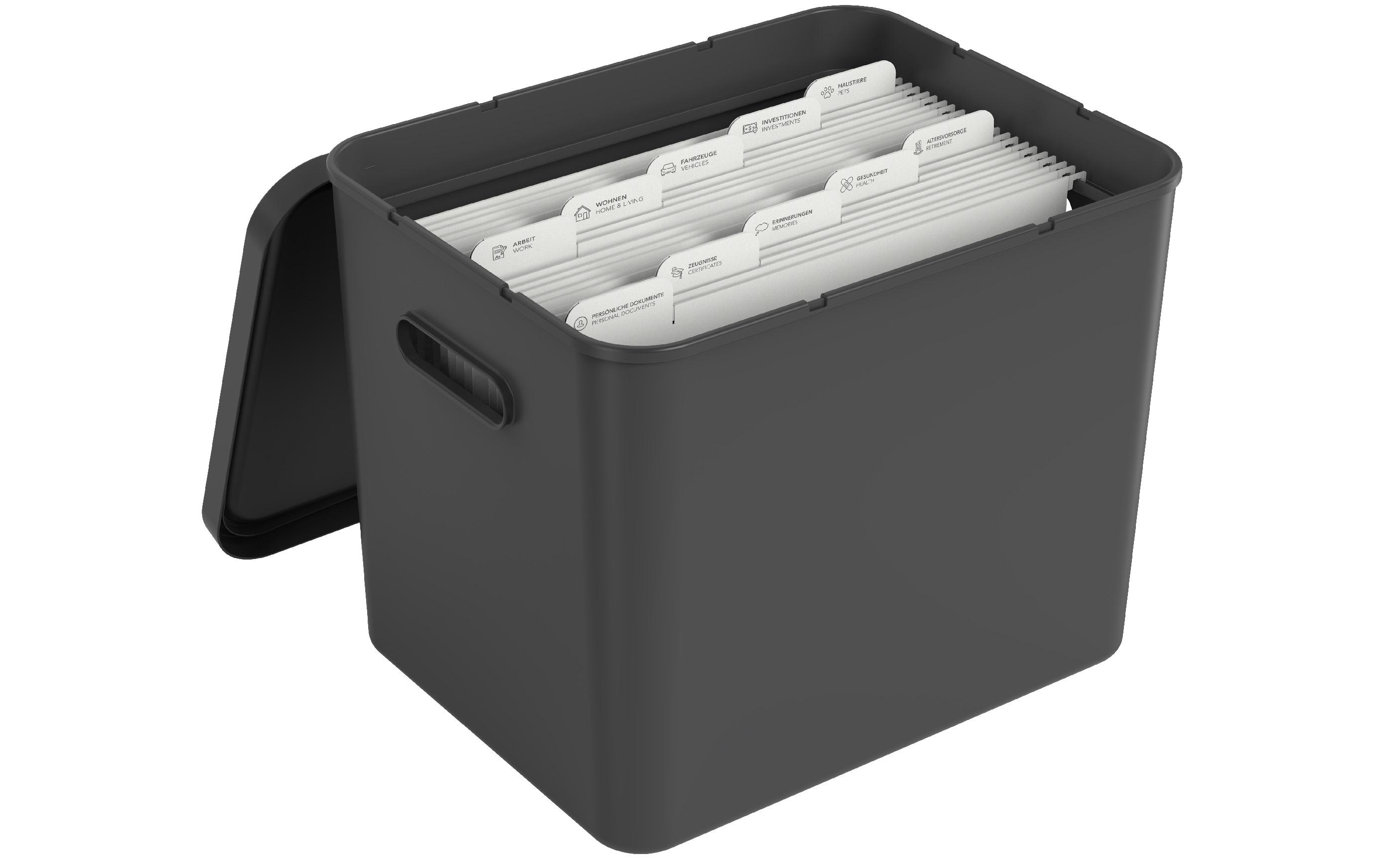 Aufbewahrungsbox MY PAPER Basic SchwarzArchivbox