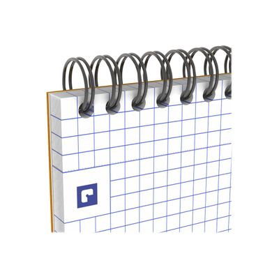 Oxford - Bloc notes - A4 + - 160 pages - petits carreaux - 80G - orange