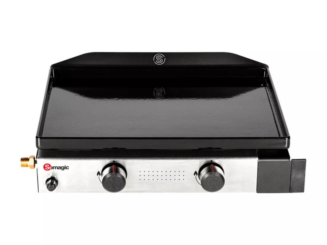 Plancha au gaz SOLIA 200 2 brûleurs 4,25kW - SOMAGIC