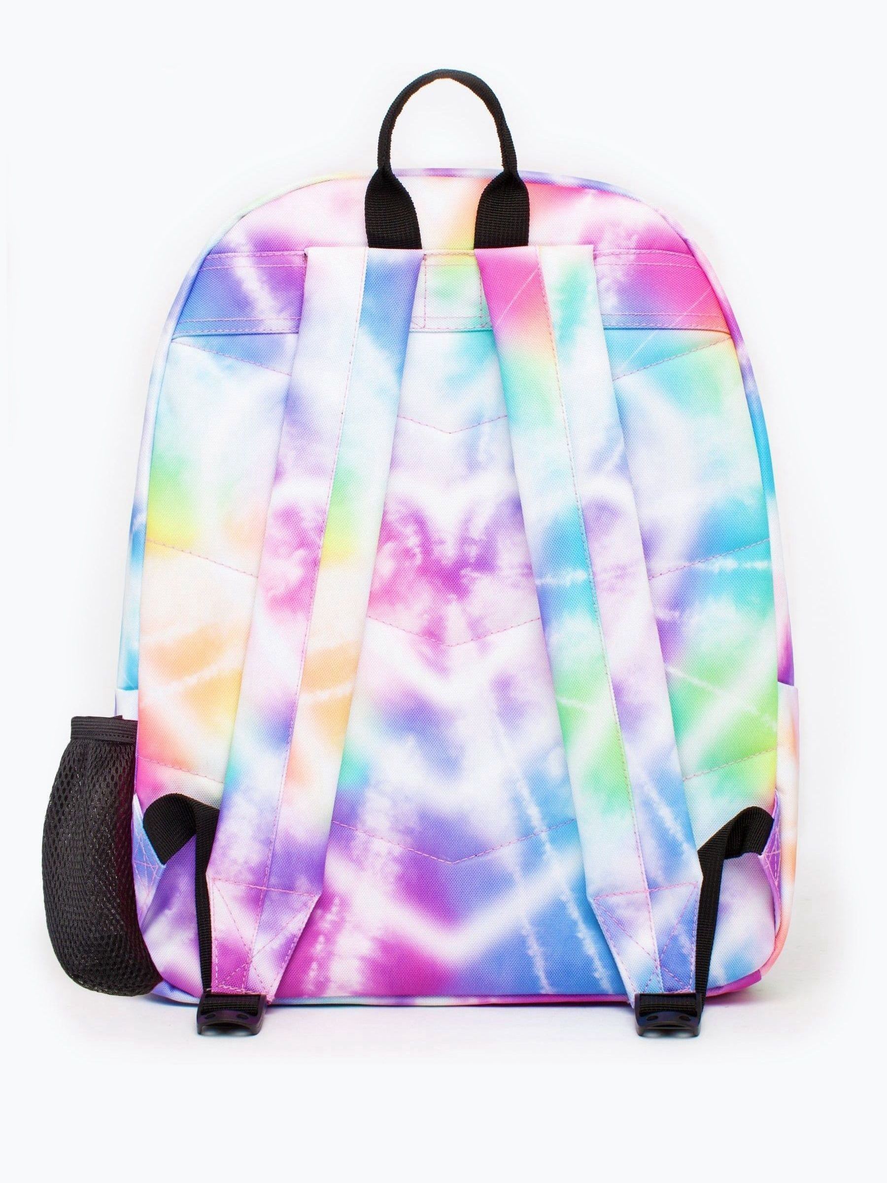 Hype. Girls Pink Rainbow Heart Tie Dye Iconic Backpack