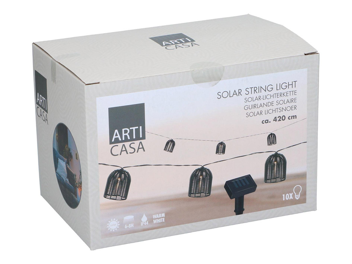 Arti Casa solar rattan lichtslinger
