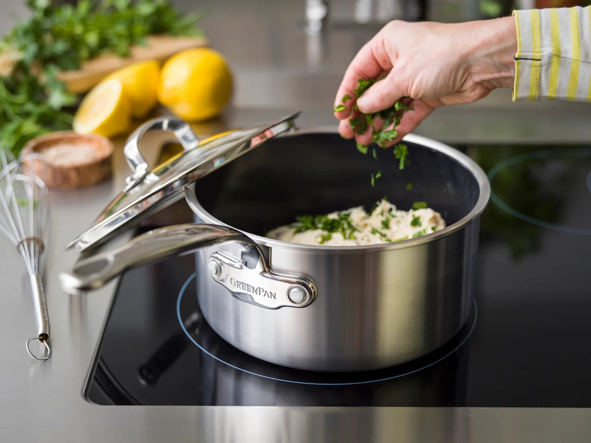GreenPan Premiere Pannenset 6 delig Triply RVS