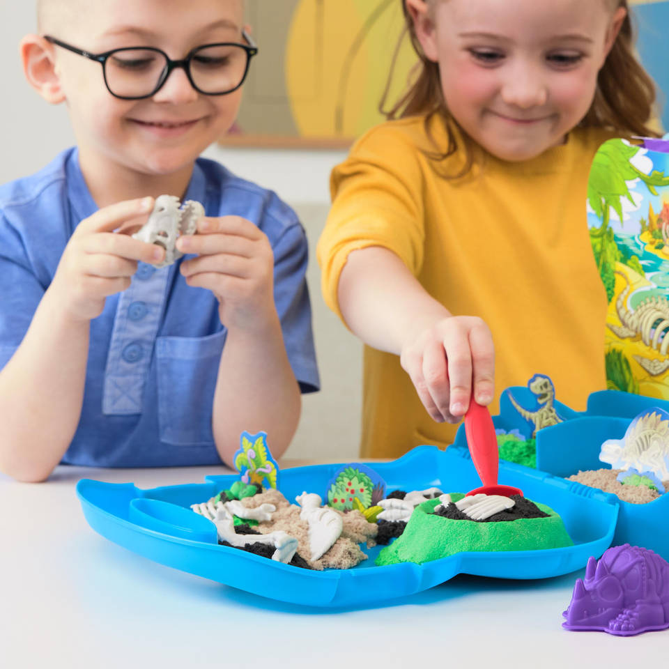 Kinetic Sand T-rex dinokoffer