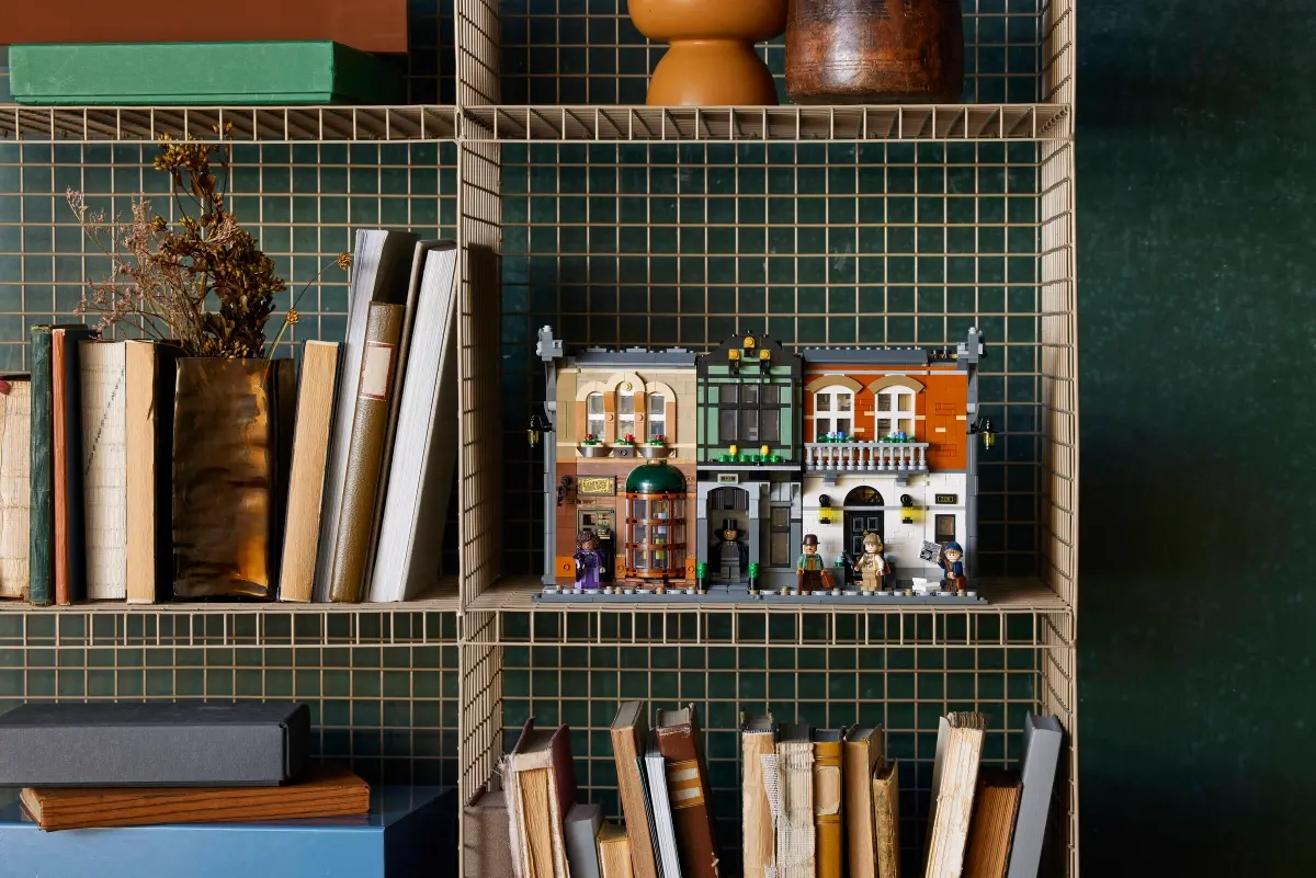 (1359-tlg. Set) Icons Klemmbausteine Home Deko Modell Bausatz für Erwachsene (10351) Lizenziert - Sherlock Holmes Bücherstütze
