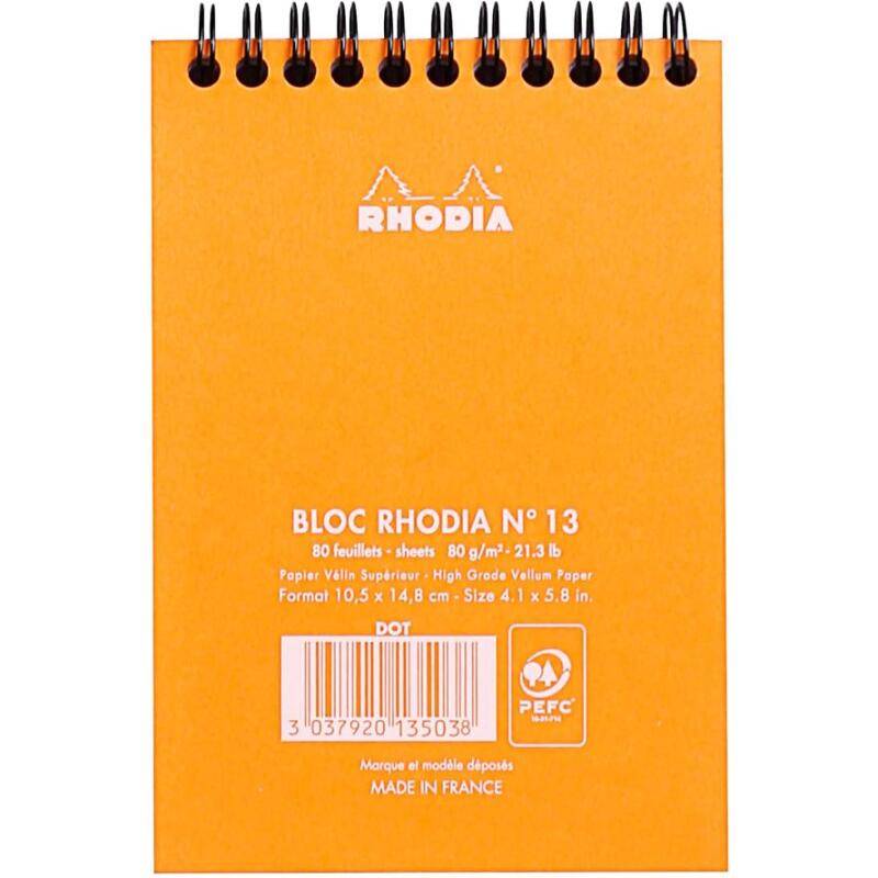 Notepad A6 80 feuilles DOT 80 g. - Orange