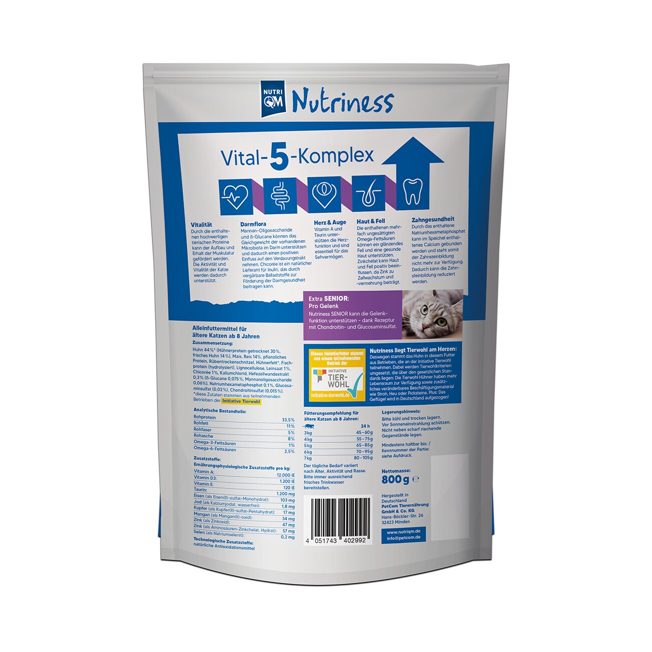 NutriQM Nutriness Senior 5 x 800g