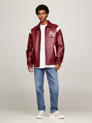 Jaqueta bomber acolchoada com logo de Nova York